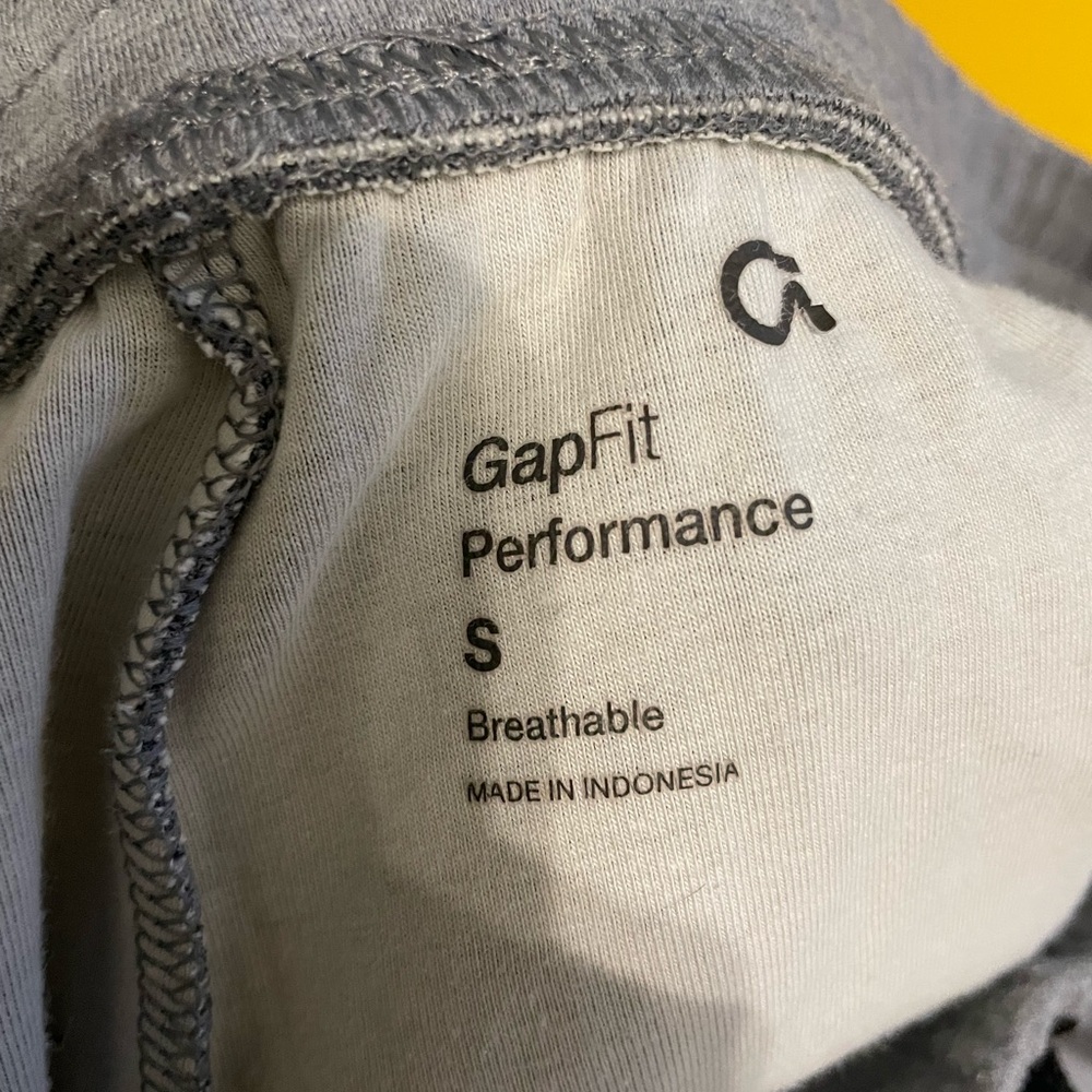 GAP Gray Sweatpants with Elastic Waistband and Tapered Legs - Picture 3 of 3